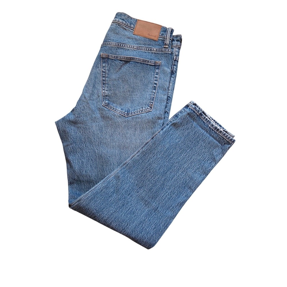 Madewell Vintage Taper Jeans Mens 34x32 Medium Wash Blue Button Fly Denim Pants